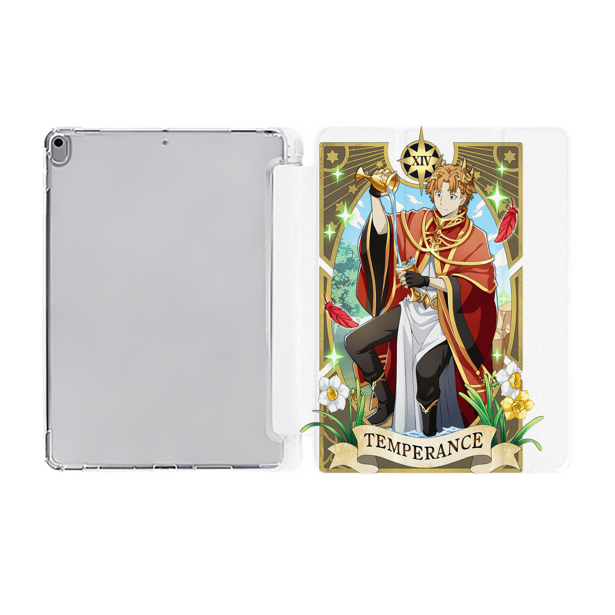 （画像用） 文豪ストレイドッグス Bungo Stray Dogs IPad ケース ペン収納付き 三つ折りスタンド PUレザー×シリコン 対応機種9.5/10.5/10.9インチ